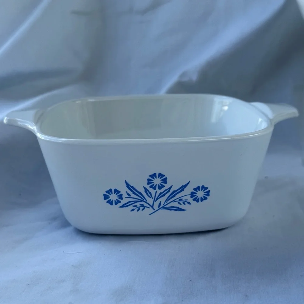 Vintage Corning Ware Blue Cornflower Baking Dishes Set of 4 Casserole Dishes